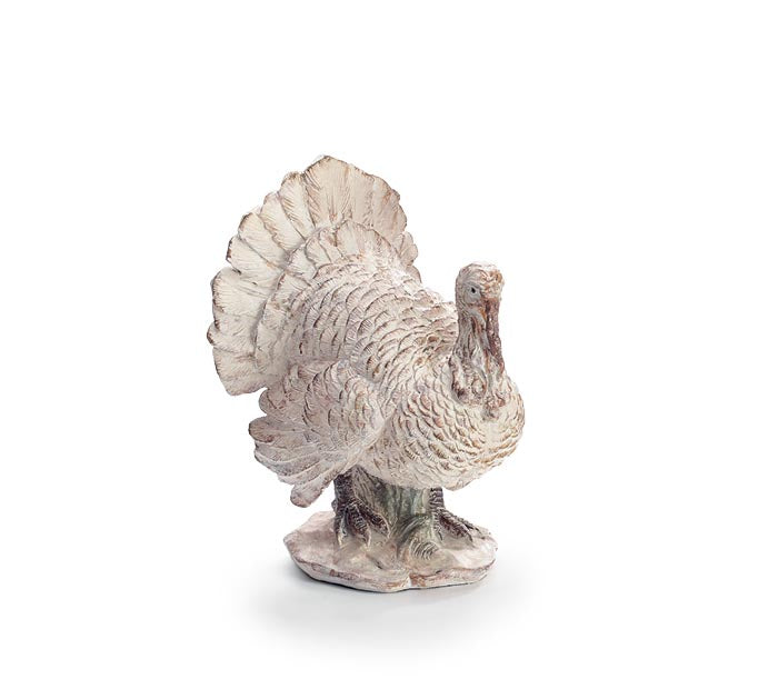 Cream Distressed Tabletop Turkey