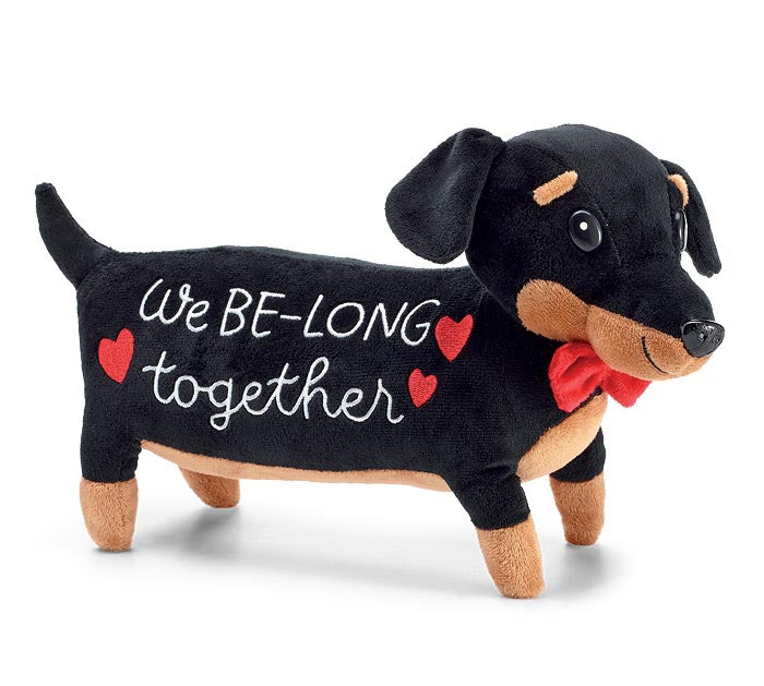 "We belong together" Dachshund Plush