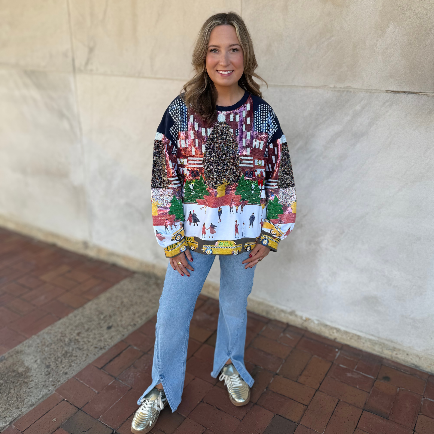 QOS Rockefeller Center at Christmas Sweatshirt