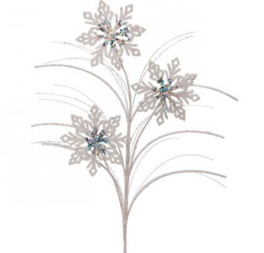 Glittered Snowflake Spray