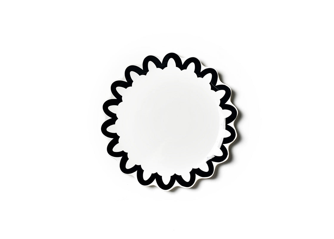 Coton Colors Black Arabesque Dinner Plate