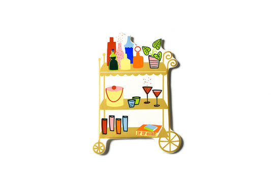 Happy Everything Sip Sip Hooray Bar Cart Big Attachment
