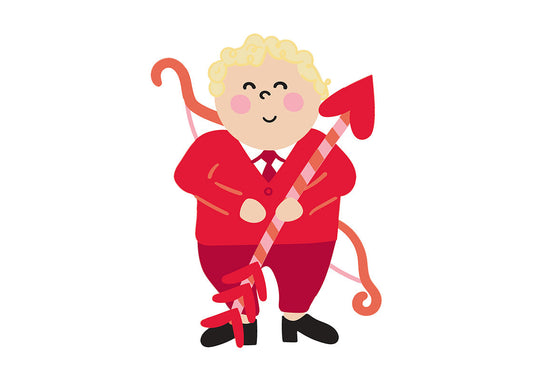 Happy Everything Suited Cupid Big Attachment