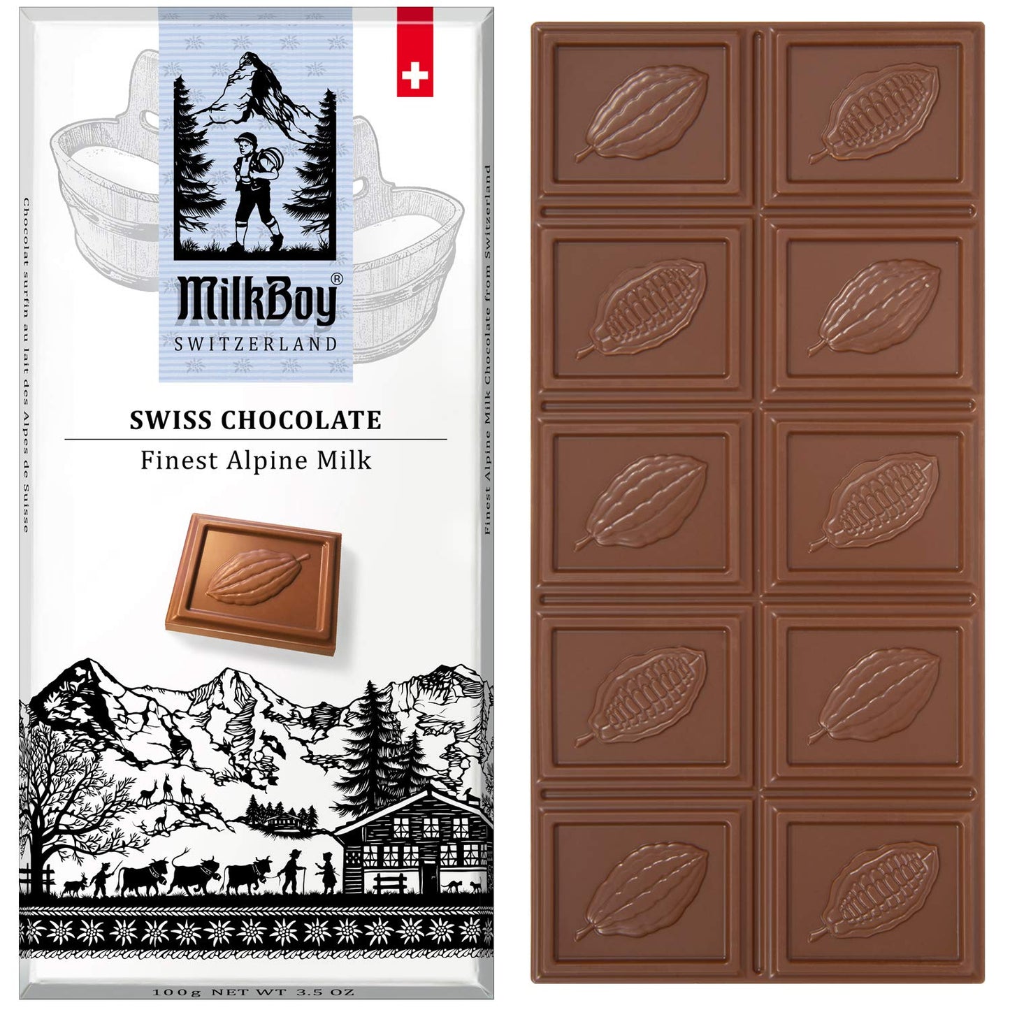 Milkboy Swiss Chocolate Bar- Alpine Milk Chocolate