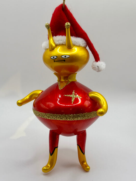 De Carlini Alien with Santa Hat