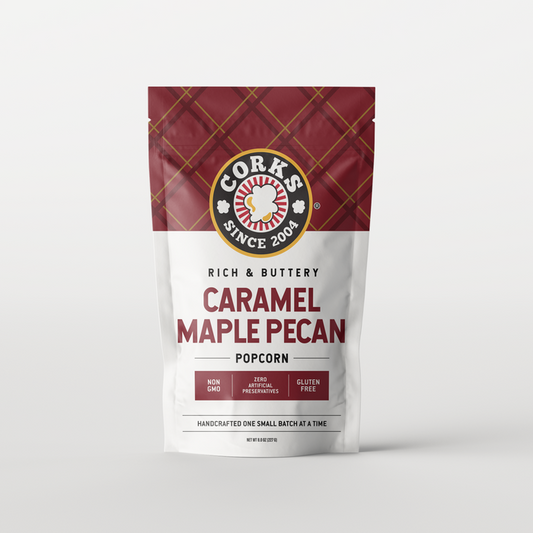 Corks Caramel Maple Pecan Popcorn