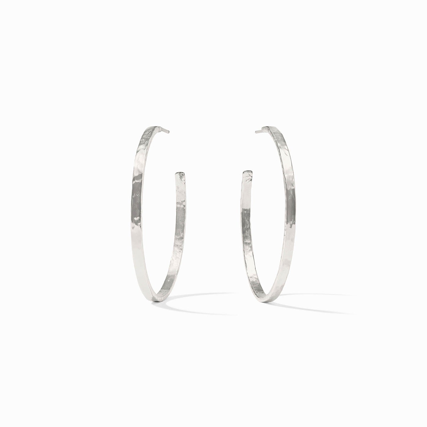 Julie Vos SILVER Crescent Hoop Earring