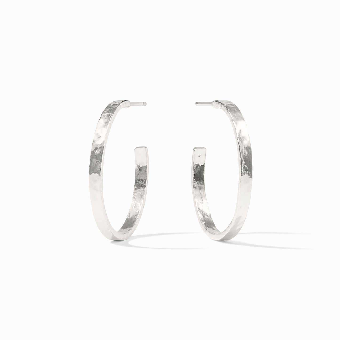 Julie Vos SILVER Crescent Hoop Earring