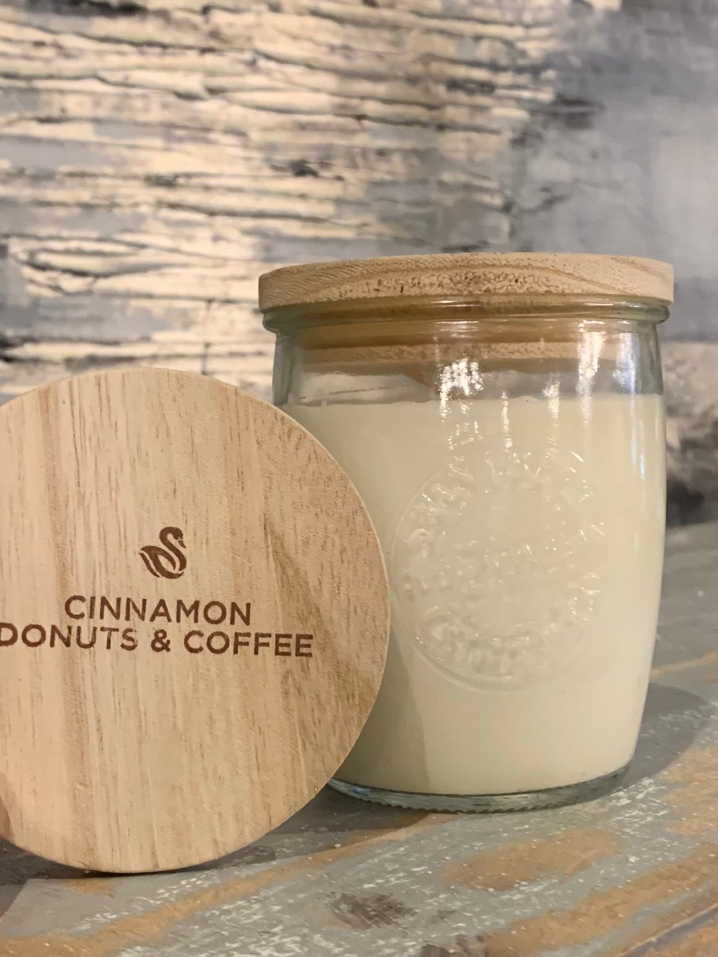 Swan Creek Logo Candle Cinnamon Donuts & Coffee