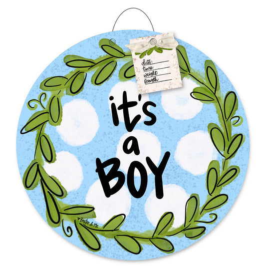 It's A Boy Door Hanger