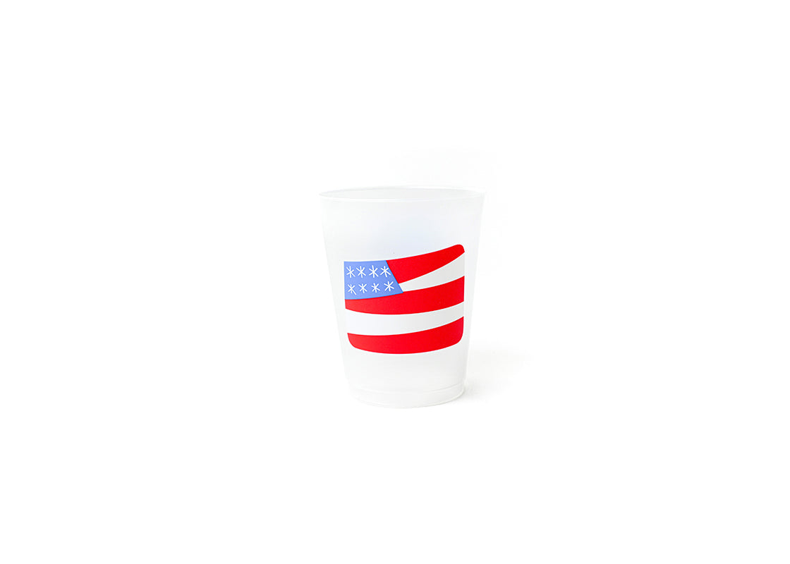 Happy Everything Flag Frosted Cups
