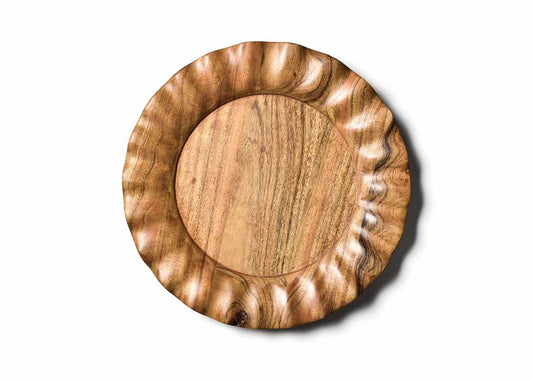 Coton Colors Fundamental Wood Ruffle Platter