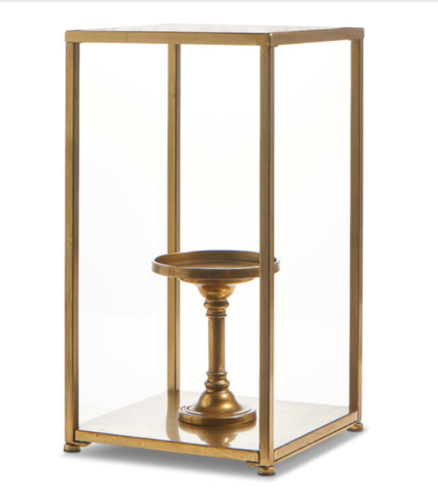 Gold Box Frame Candle Holder