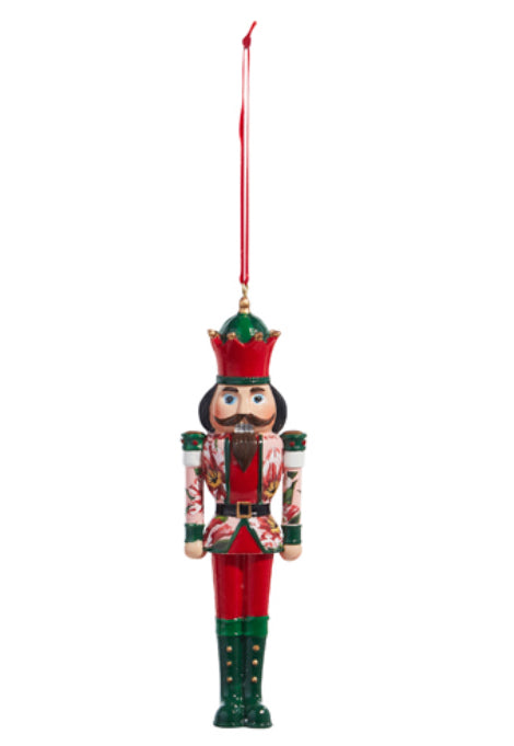 POINSETTIA NUTCRACKER ORNAMENT