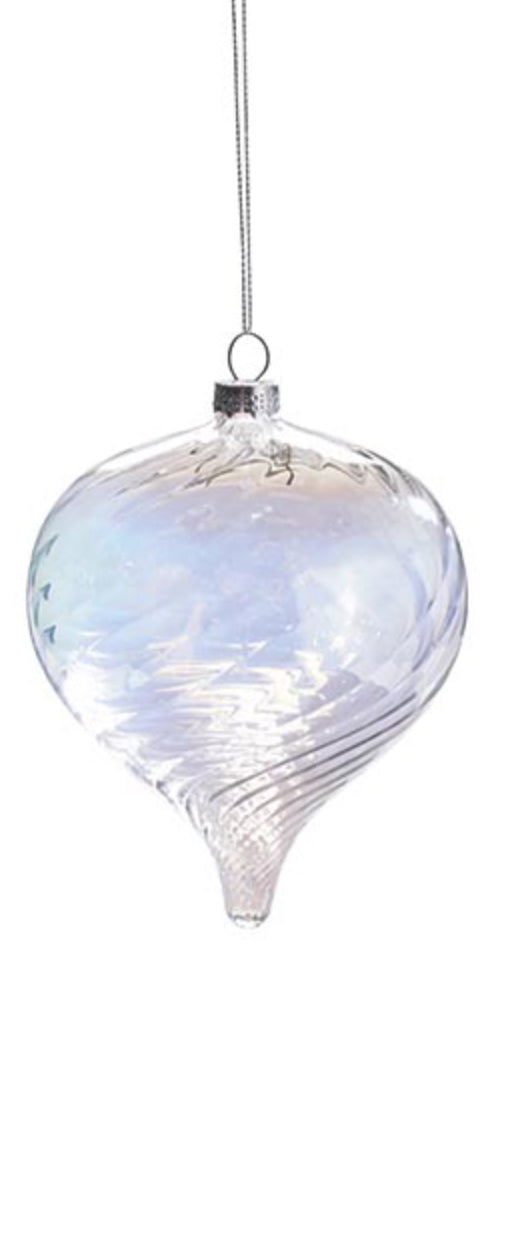 IRIDESCENT GLASS ORNAMENT