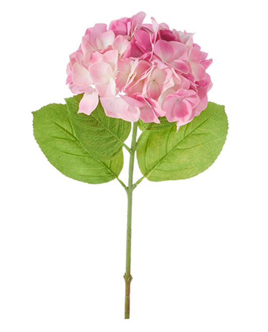 Real Touch Pink Hydrangea Stem