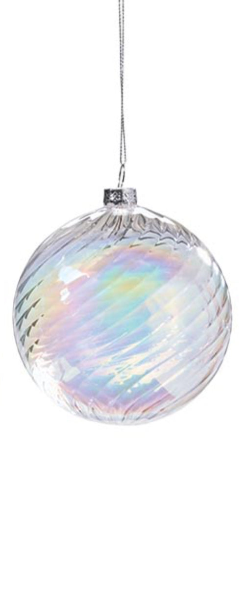 IRIDESCENT GLASS ORNAMENT