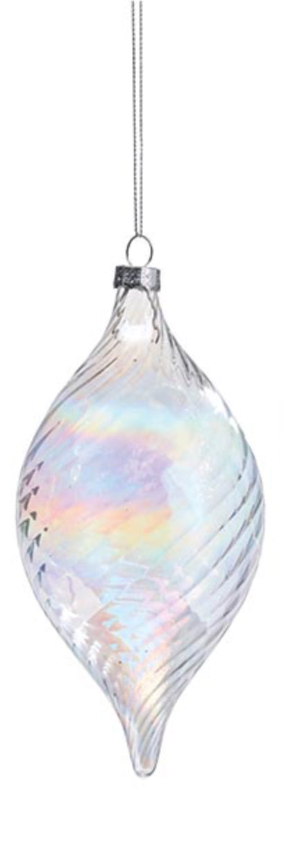 IRIDESCENT GLASS ORNAMENT