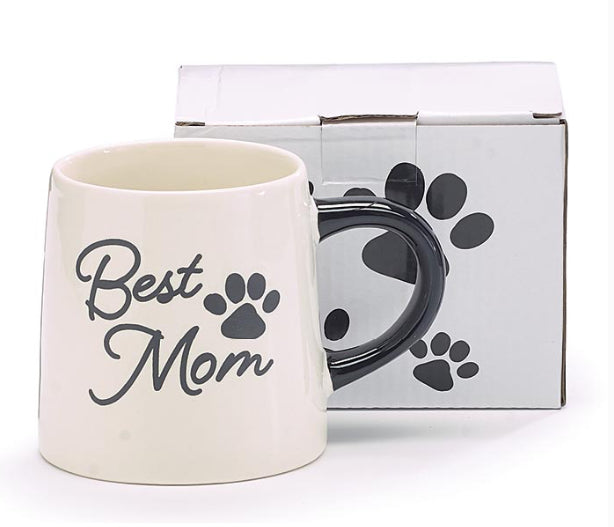 BEST MOM PAW PRINT MUG