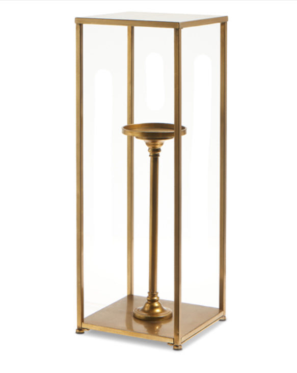 Gold Box Frame Candle Holder