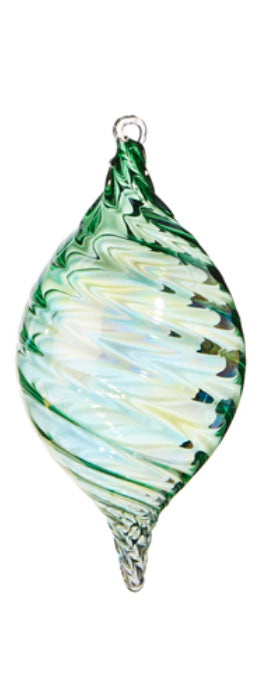 Green Blown Glass Ornament