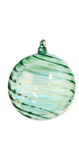 Green Blown Glass Ornament