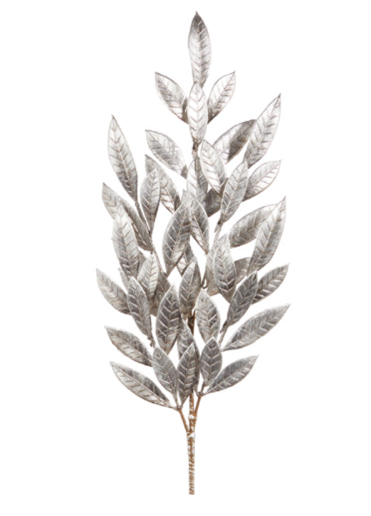 Pewter Laurel Leaf Spray