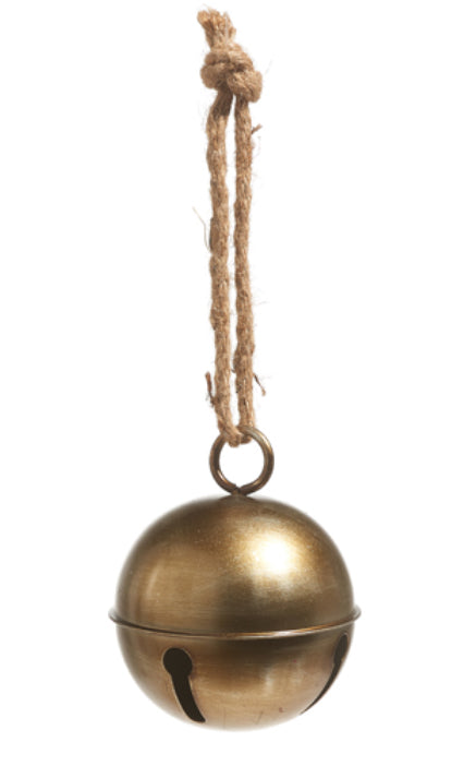 Antique Gold Jingle Bell Ornament