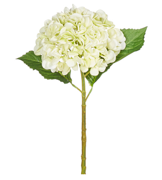 Real Touch Light Green Hydrangea Stem