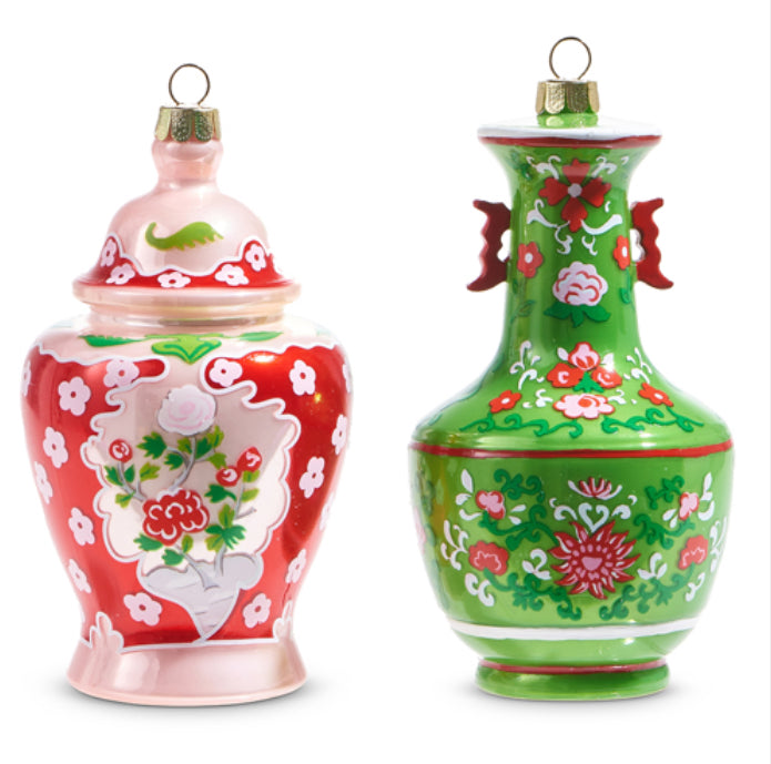 Chinoiserie Jar Ornament