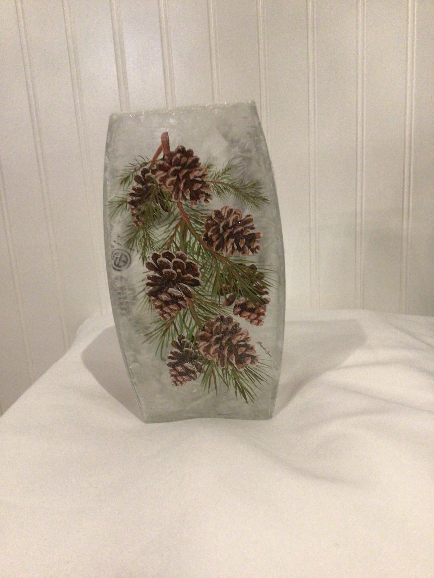 Peaceful Pines Pre-Lit Vase