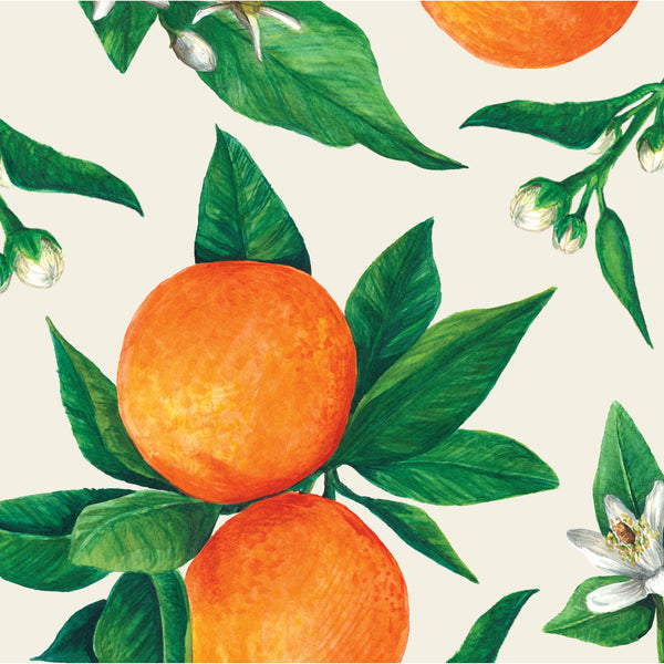 Hester & Cook Cocktail Napkins Orange Orchard