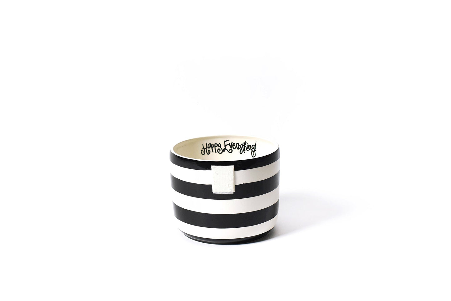 Happy Everything Black Stripe Mini Bowl