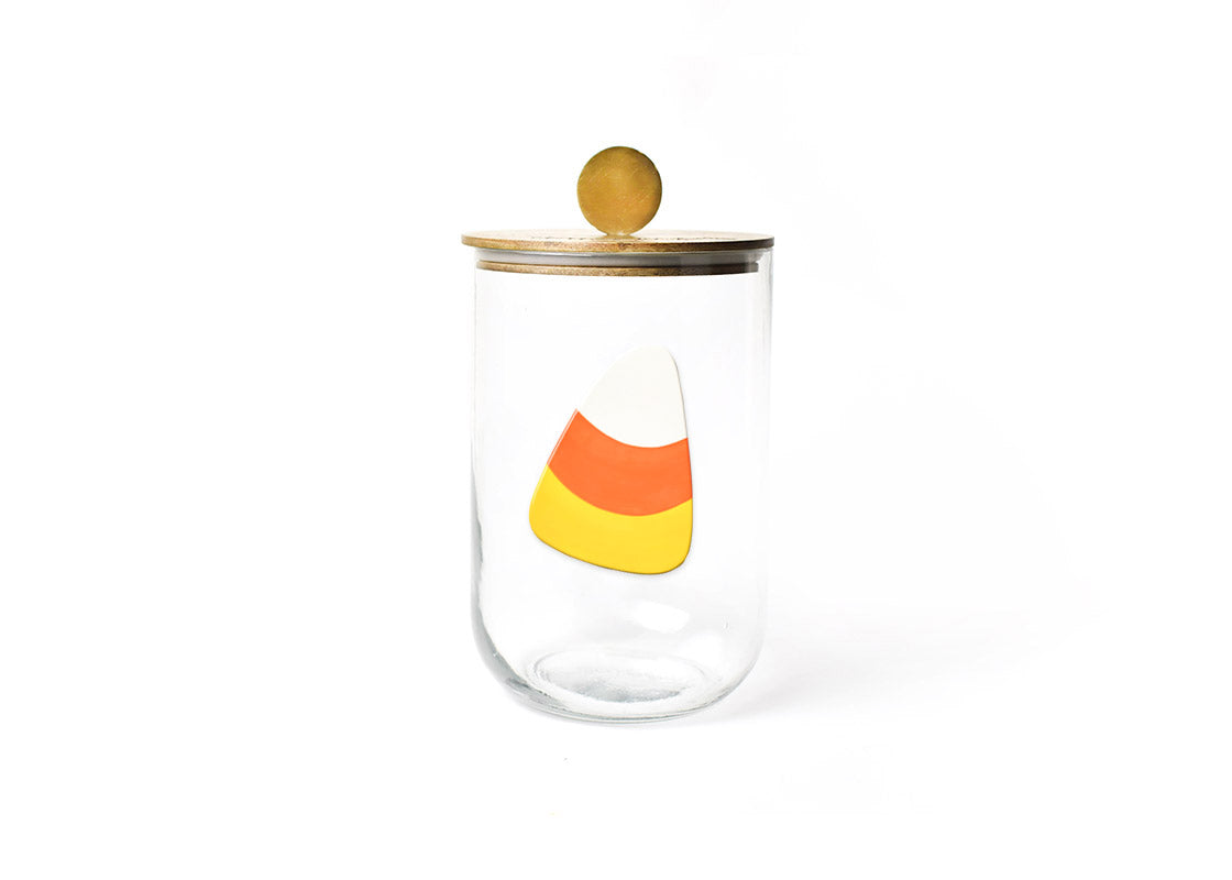 Happy Everything Mini Wooden Lid Glass Jar