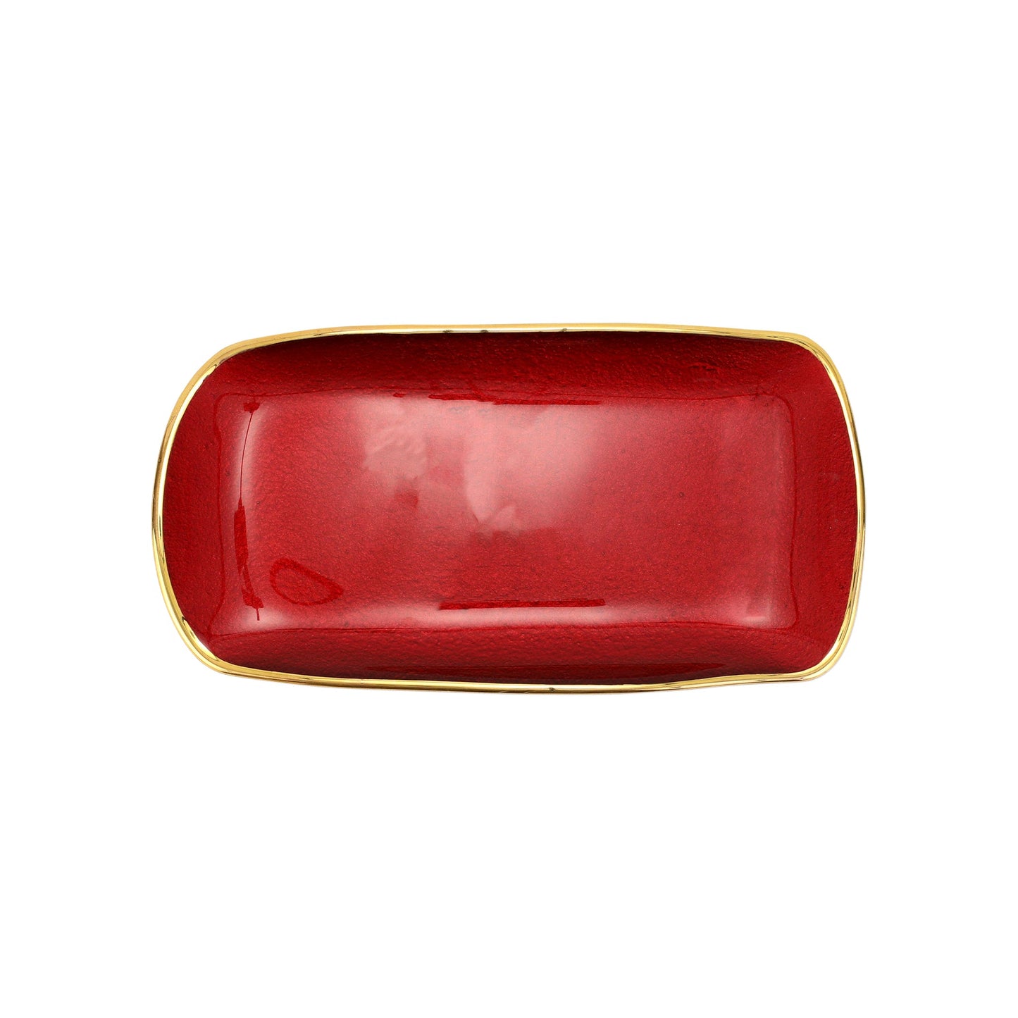 Vietri Metallic Glass Tray