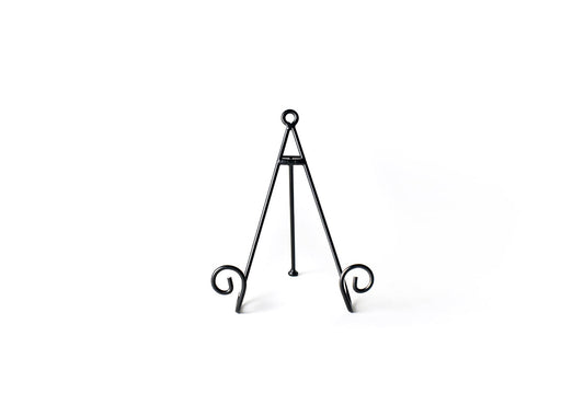 Happy Everything Medium Swirl Black Plate Stand