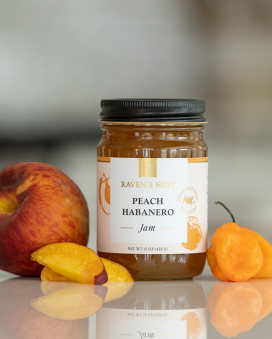 Raven's Nest Peach Habanero Jam