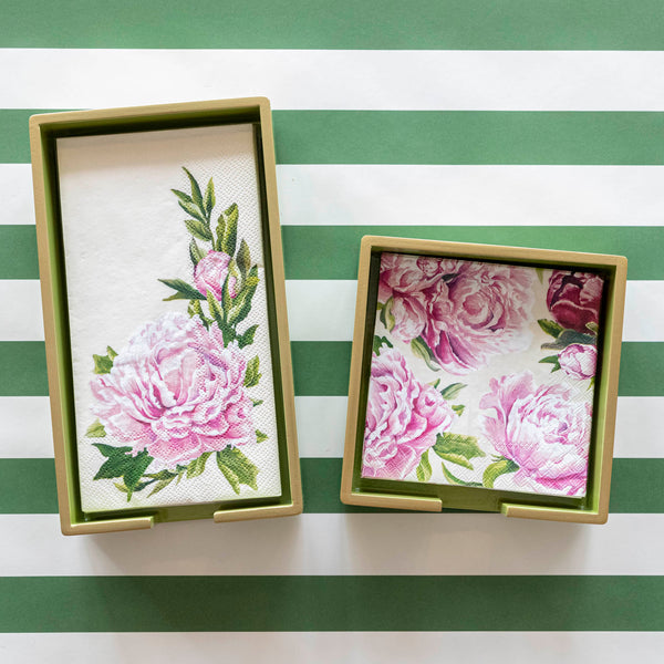 Hester & Cook Guest Napkins Peony