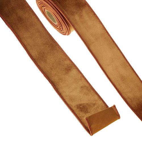 Copper Velvet Ribbon