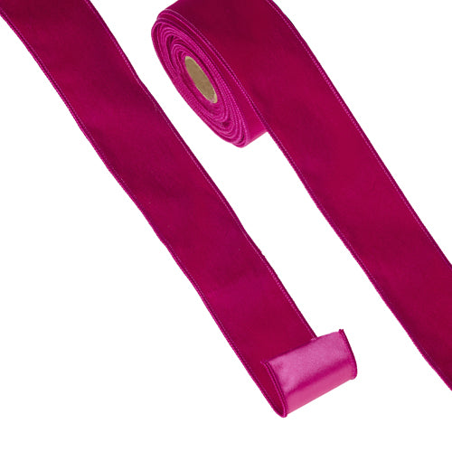 Hot Pink Velvet Ribbon