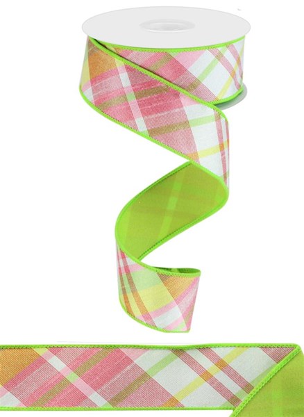 Springtime Plaid Ribbon