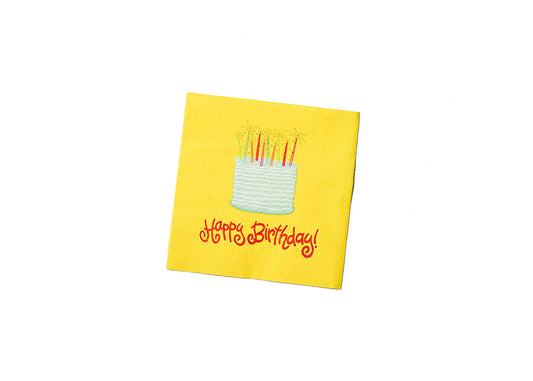Happy Everything Sparkle Cake Cocktail Napkins