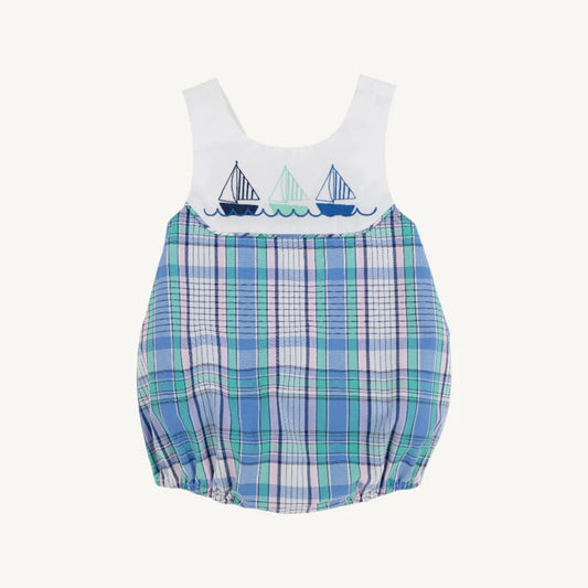 TBBC Sandler Sunsuit- Lauderdale Peir Plaid