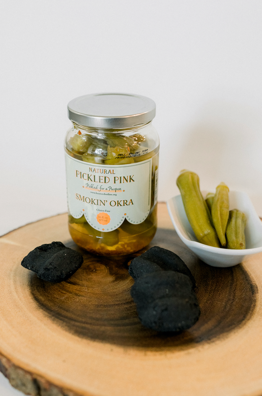 Pickled Pink Smokin' Okra