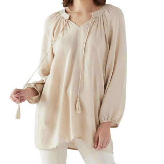 Gathered Cotton Tunic