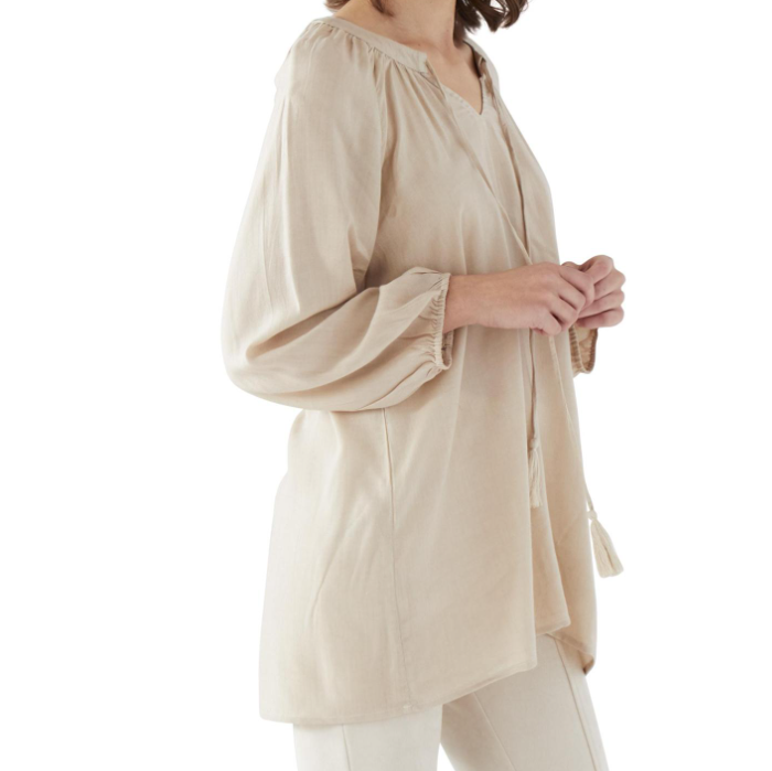 Gathered Cotton Tunic