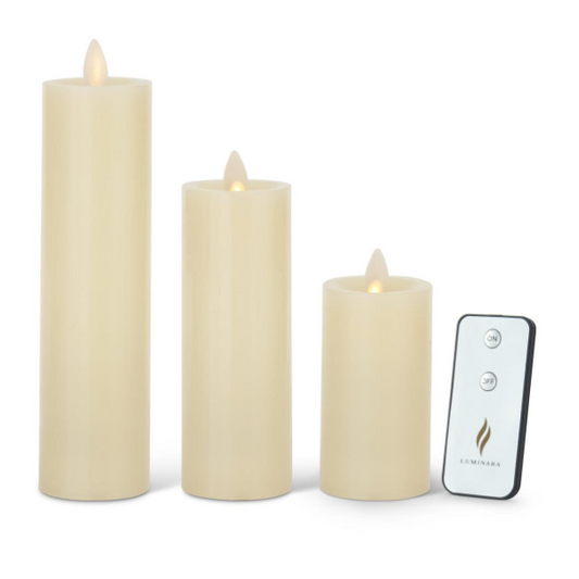 Luminara Slim Pillar Candle