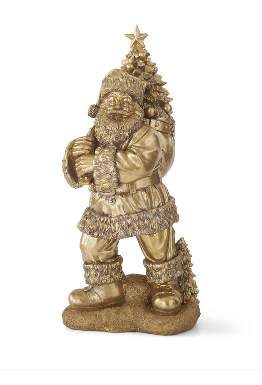 Antique Gold Santa