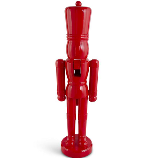 Red Resin Nutcracker Statue