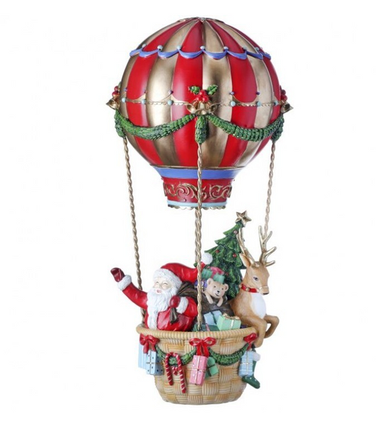 Santa in a Hot Air Balloon